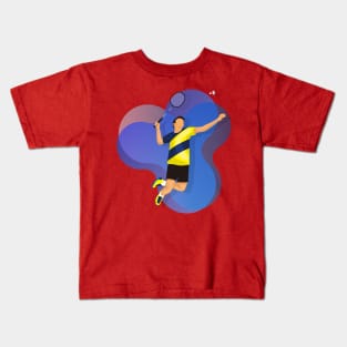 Badminton Player Kids T-Shirt